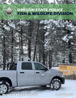 Oregon State Police Fish & Wildlife Division