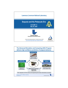 Sequoia and the Petascale Era