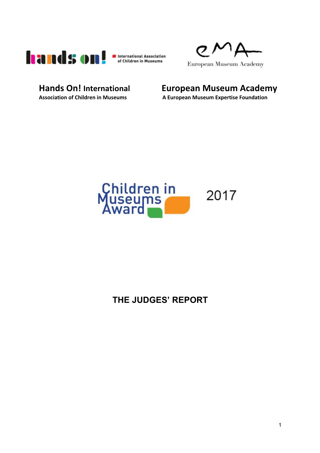 2017 CMA Judges' Report