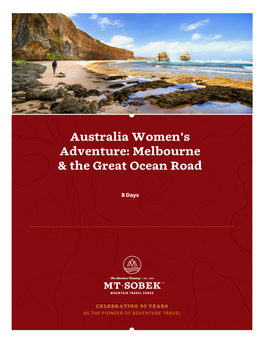Australia Women's Adventure: Melbourne & the Great Ocean Road