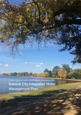 Ballarat City Integrated Water Management Plan