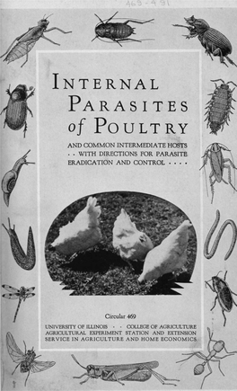 INTERNAL PARASITES of POULTRY and COMMON INTERMEDIATE HOSTS