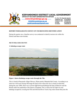 TOURISM POTENTIALS and SITES-KIRYANDONGO-Min.Pdf