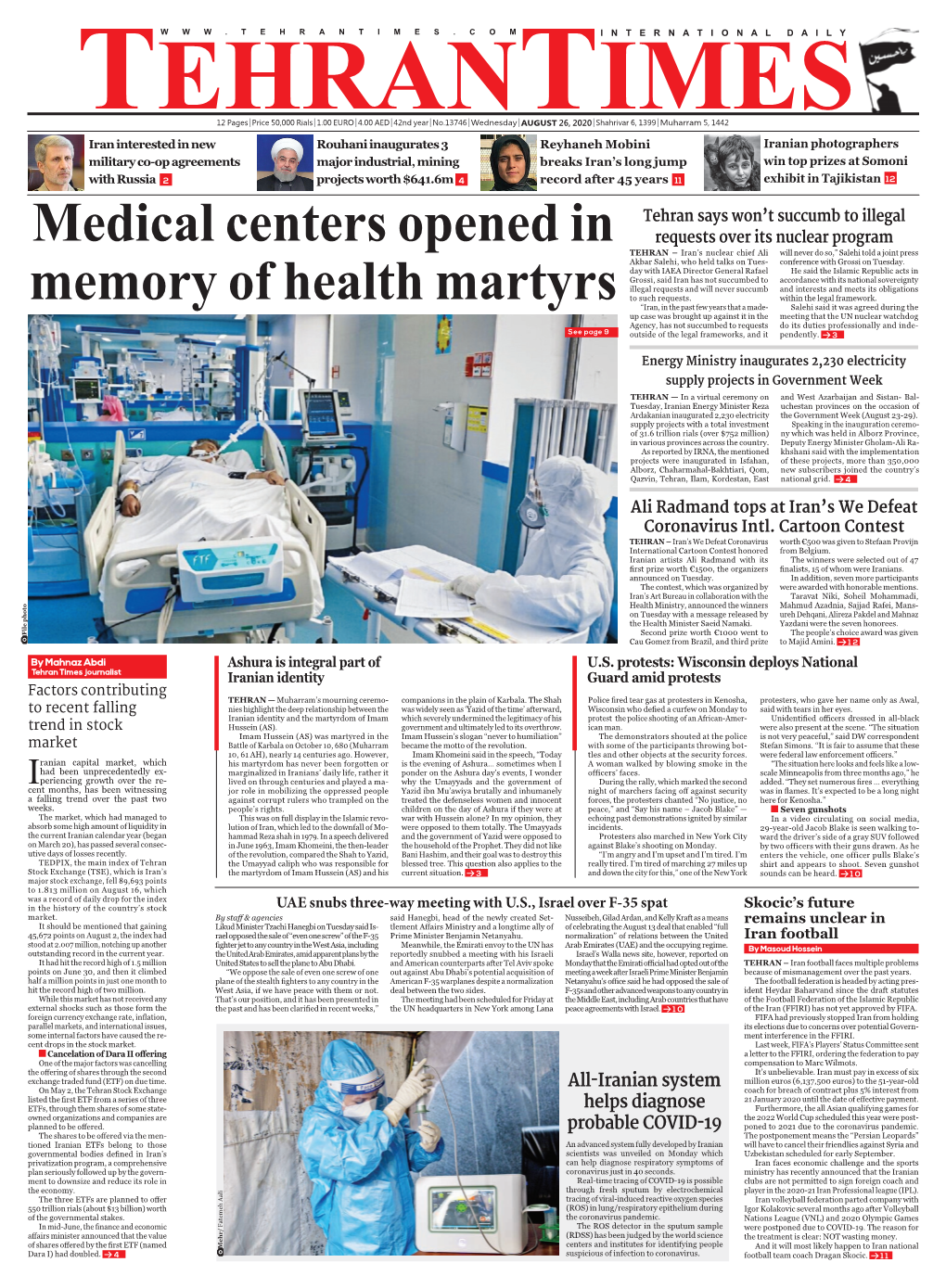 Medical Centers Opened in Memory of Health Martyrs