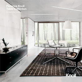 Florence Knoll Table Collection Brochure