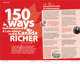150 Ways Newfoundland & Labrador Makes Canada Rich