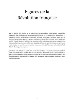 Figures De La Révolution Française