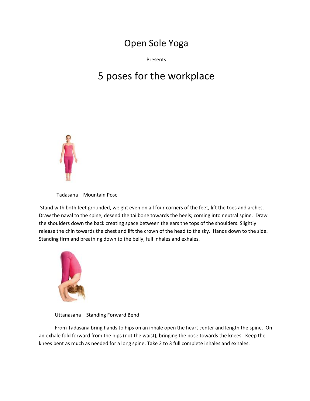 5 Poses for the Workplace