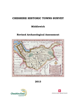 Middlewich Revised Archaeological Assessment 2013