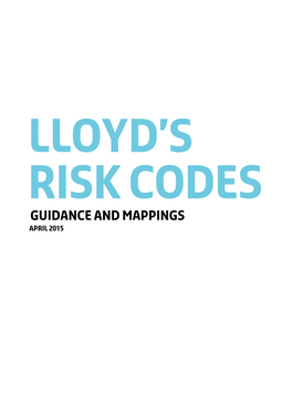 LLOYD's Risk Codes