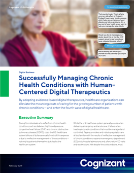 Successfully Managing Chronic Health Conditions with Human