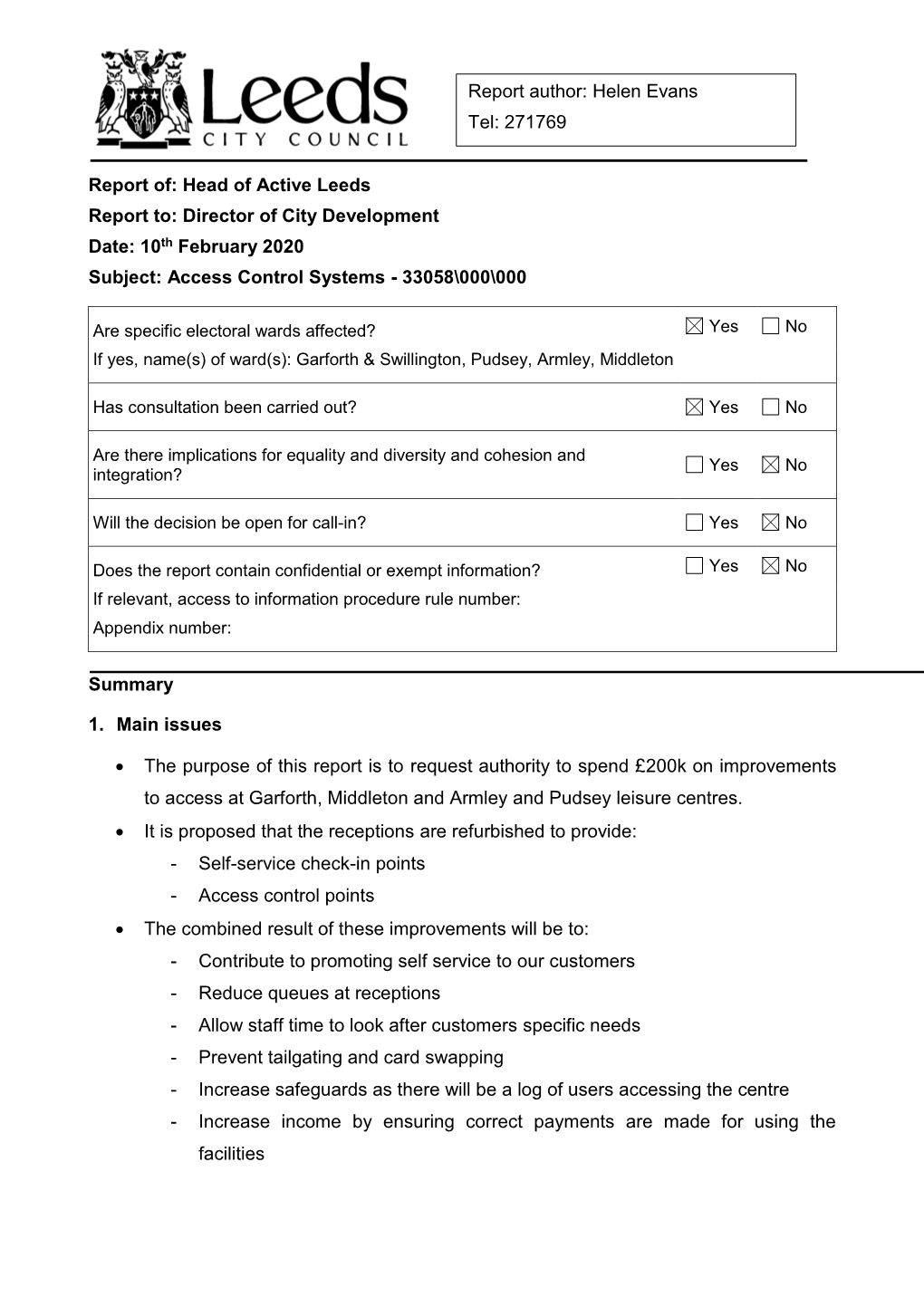 Report to the Director of City Development.Pdf