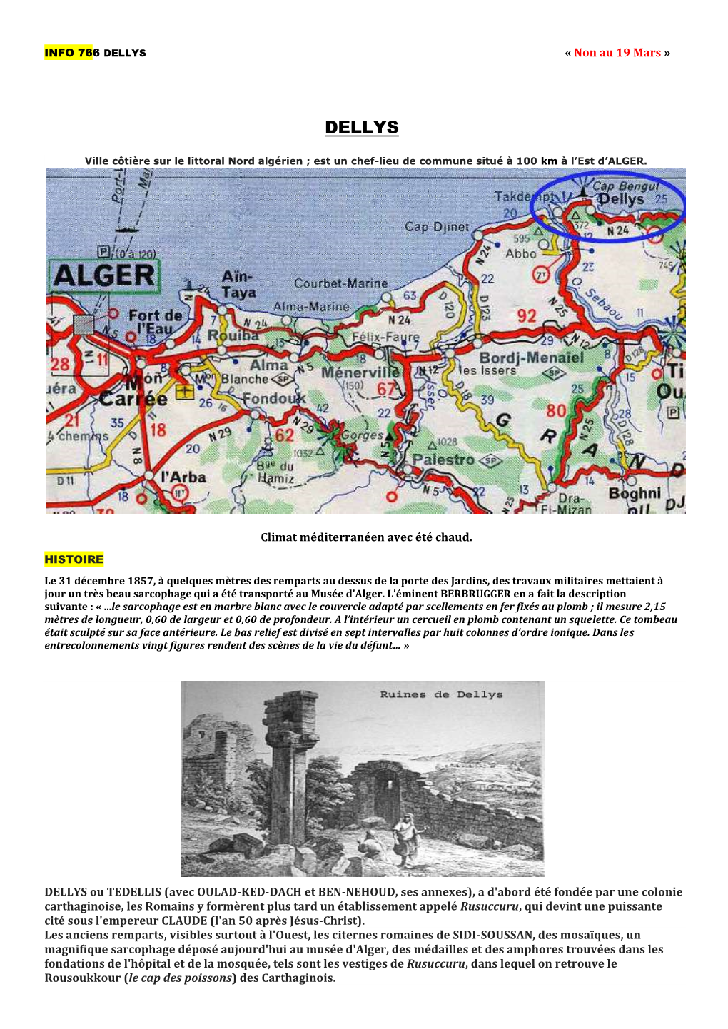 DELLYS « Non Au 19 Mars »