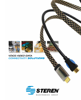 Voice-Video-Data Connectivity Solutions Steren Electronics International, Llc