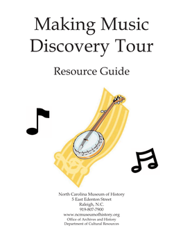 Making Music Discovery Tour Resource Guide.Qxd