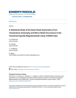 A Statistical Study of the Dawn-Dusk Asymmetry of Ion Temperature Anistrophy and Mirror Mode Occurrence in the Terrestrial Dayside Magnetosheath Using THEMIS Data