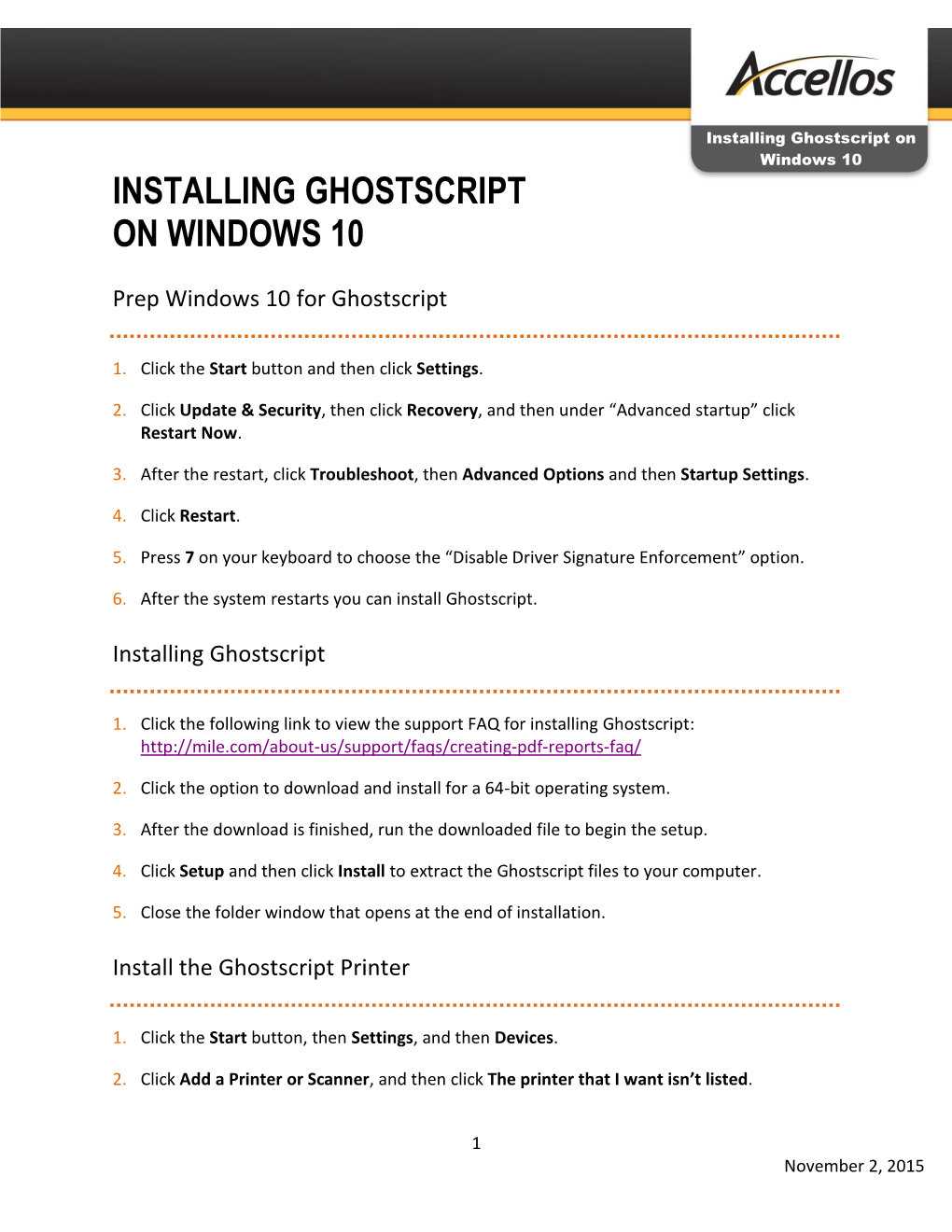 Installing Ghostscript on Windows 10 INSTALLING GHOSTSCRIPT on WINDOWS 10