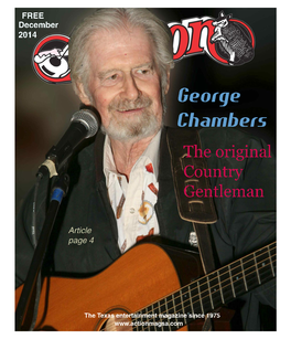 George Chambers Has Played Behind Country's Top Stars