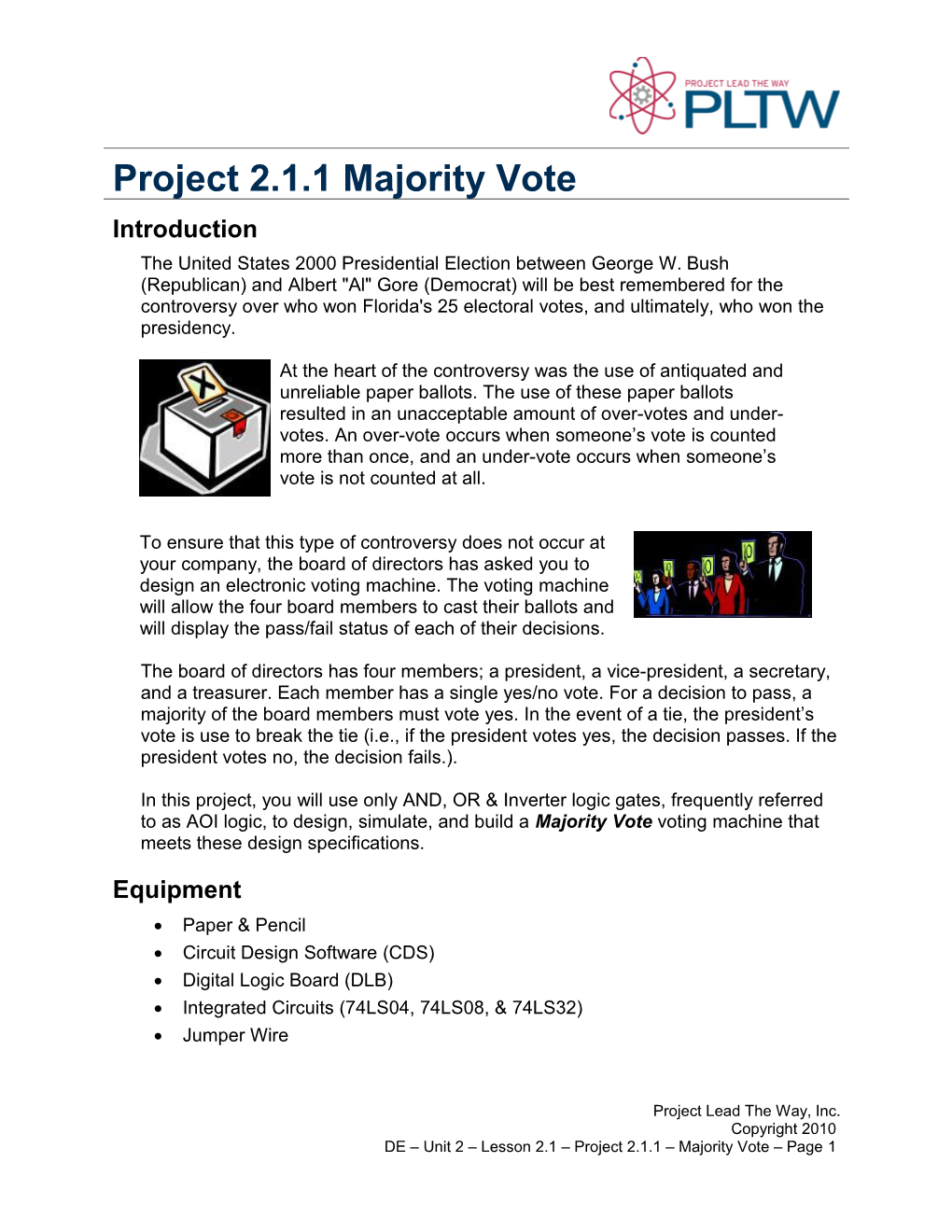 Project 2.1.1 Majority Vote