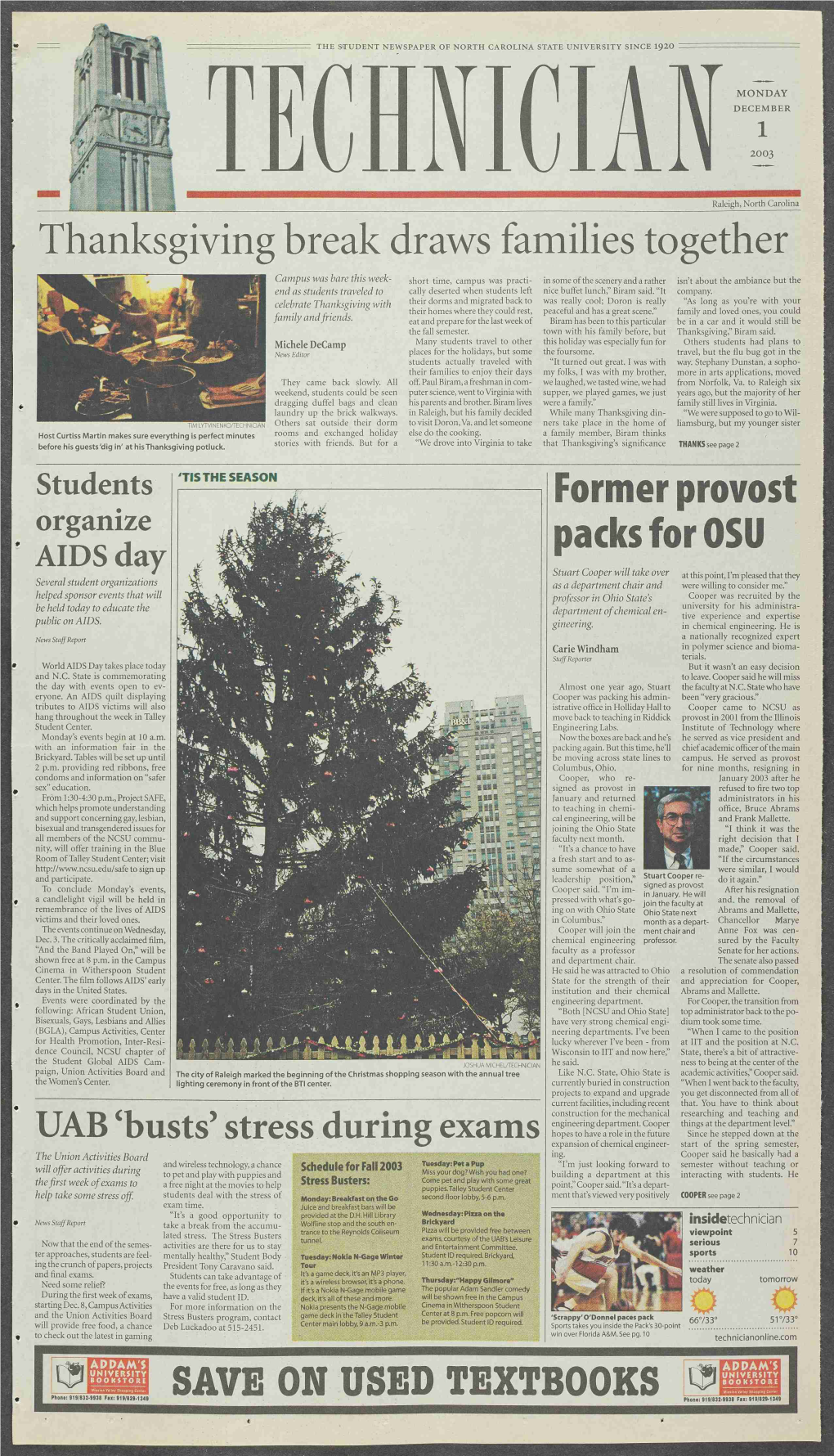 The Student Newspaper of North Carolina State University Since 1920