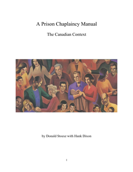 A Prison Chaplaincy Manual