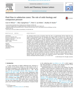 Fluid Flow in Subduction Zones: the Role of Solid Rheology And