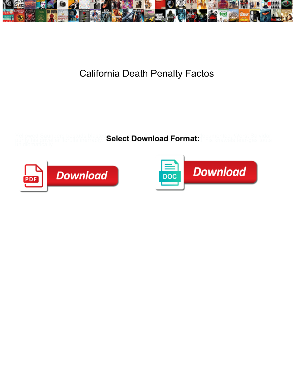 California Death Penalty Factos