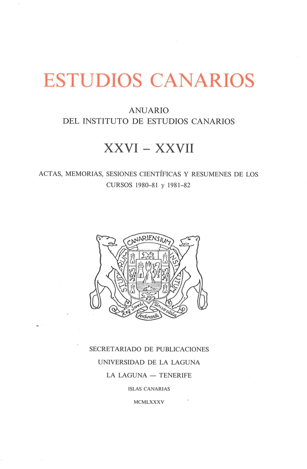 Estudios Canarios