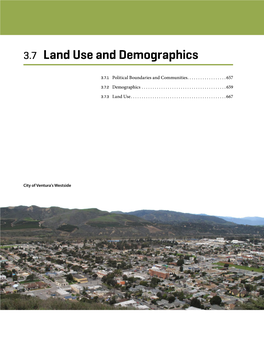 3.7 Land Use and Demographics