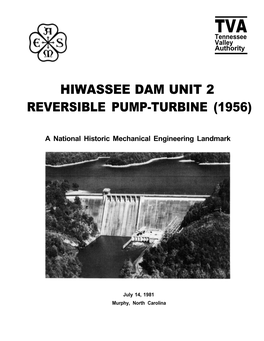 Hiwassee Dam Unit 2 Reversible Pump-Turbine (1956)