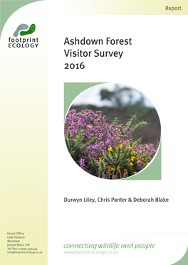 Ashdown Forest Visitor Survey