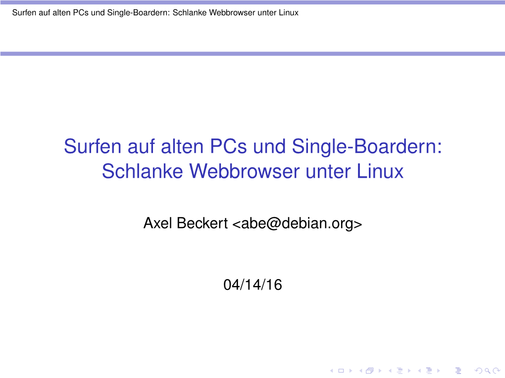 Schlanke Webbrowser Unter Linux