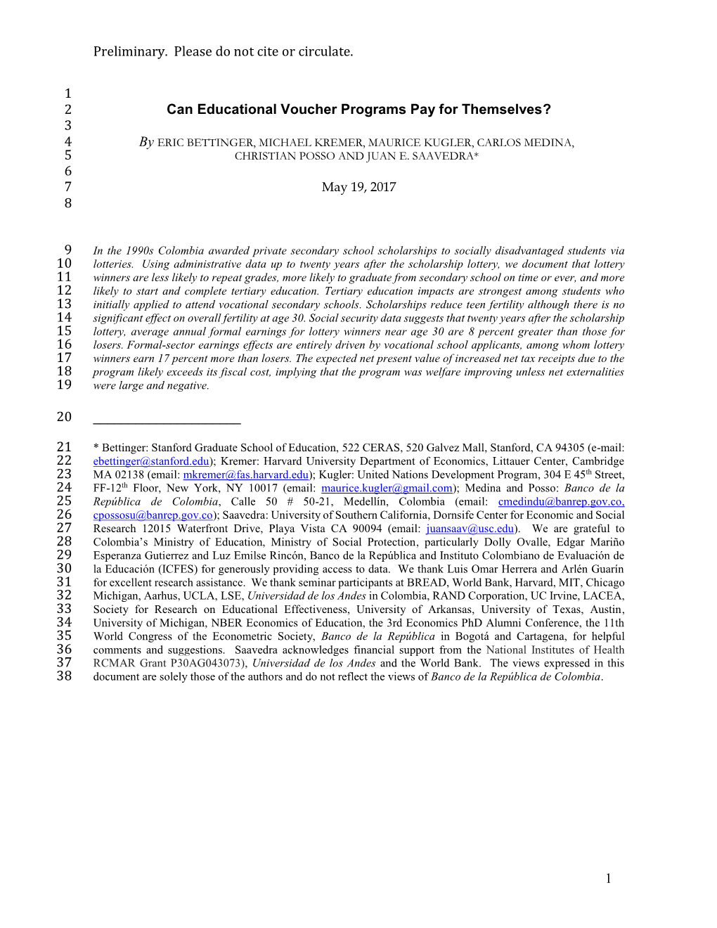 Collegiate and Labor Market Effects of Vouchers for Private Schooling