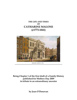 CATHARINE MALONE (C1773-1841)
