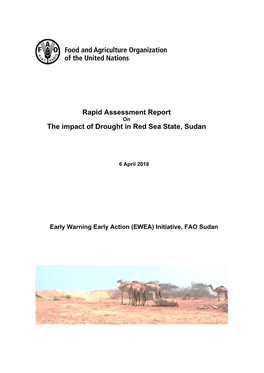 Rapid Assessment Report the Impact of Drought in Red Sea State, Sudan