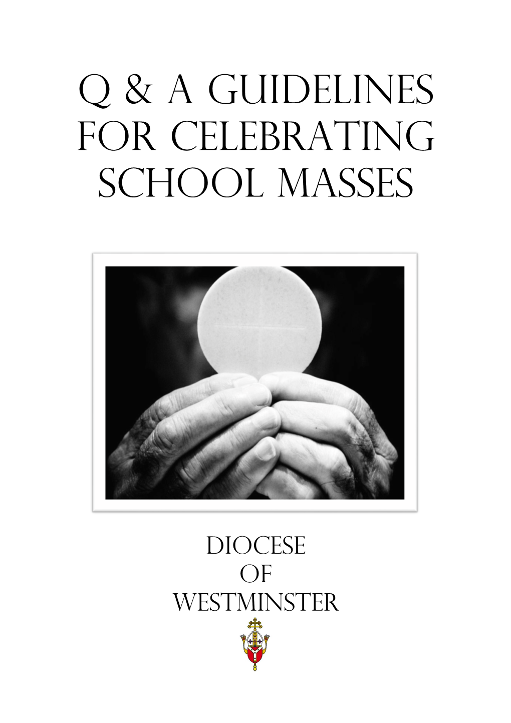 Q & a Guidelines for Celebrating School Masses