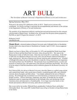 ART BULL Spring 2011