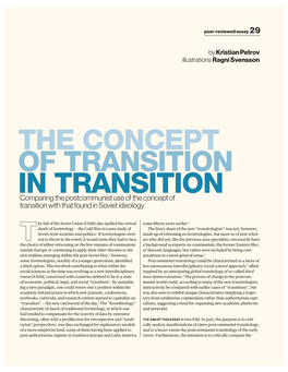 THE CONCEPT of TRANSITION in TRANSITION Comparing the Postcommunist Use of the Concept of Transition with That Found in Soviet Ideology