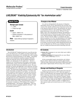 LIVE/DEAD Viability/Cytotoxicity
