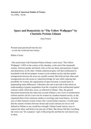 “The Yellow Wallpaper” by Charlotte Perkins Gilman