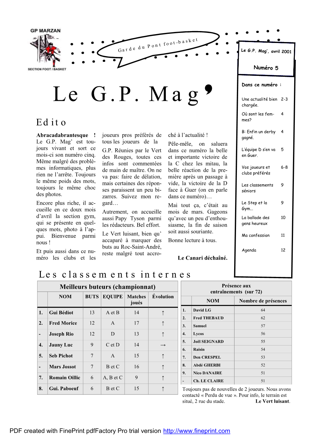 GP Mag' N°5 Avril 2001