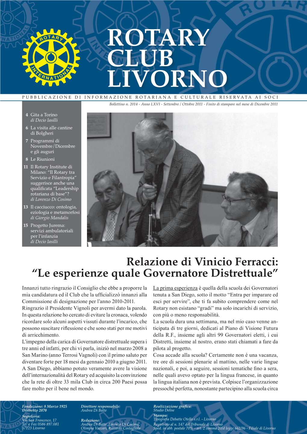 Relazione Di Vinicio Ferracci