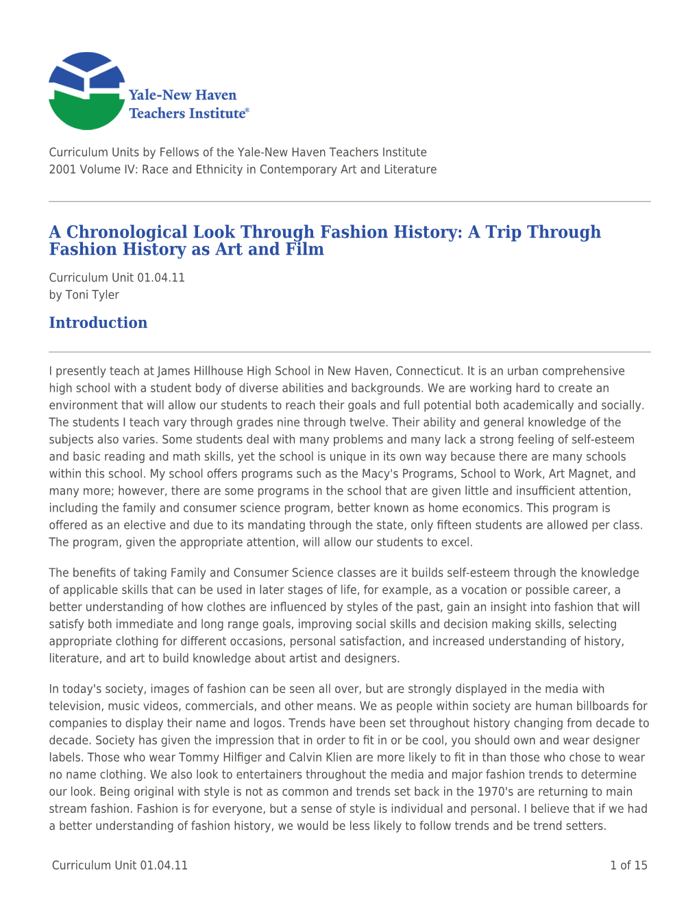 A Chronological Look Through Fashion History: a Trip Through Fashion History As Art and Film