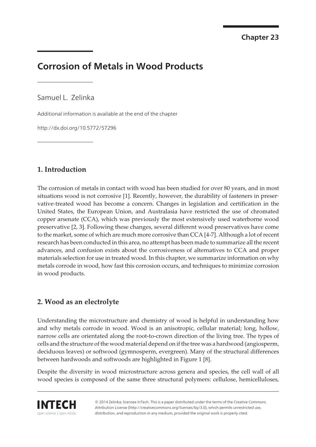 Corrosion of Metals in Wood Products