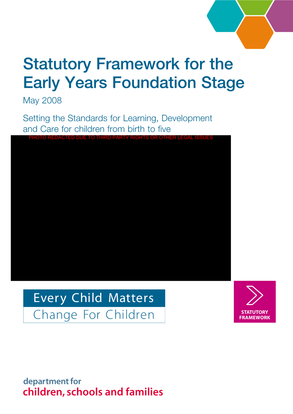 Statutory Framework for the Early Years Foundation Stage