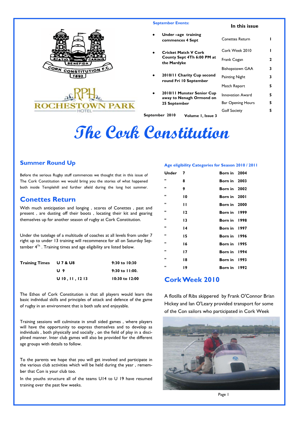 CCFC Sep 2010 Ezine Issue 3