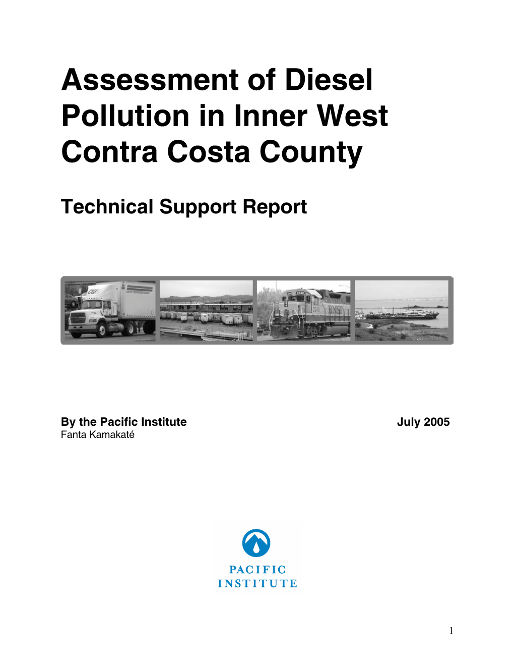 Assessment of Diesel Pollution in Inner West Contra Costa County