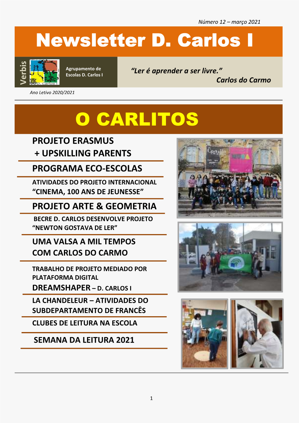 Newsletter D. Carlos I O CARLITOS