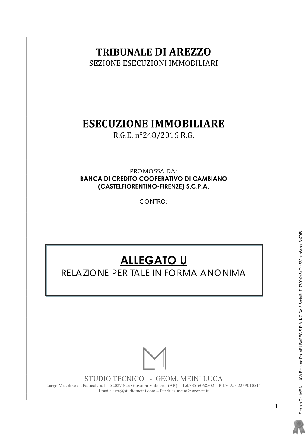 Sezione Esecuzioni Immobiliari