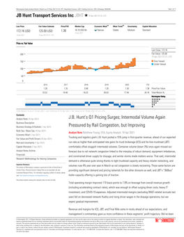 Morningstar Equity Analyst Report | Report As of 19 Apr 2021 01:25, UTC | Reporting Currency: USD | Trading Currency: USD | Exchange: NASDAQ Page 1 of 17